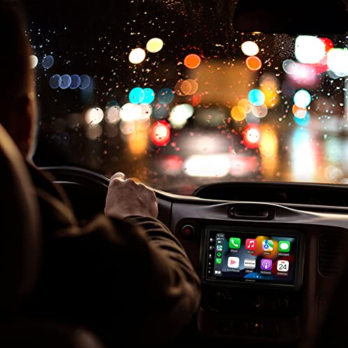 KENWOOD DMX8709S 6.8-Inch Capacitive Touch Screen, Car Stereo, Wireless CarPlay and Android Auto, Bluetooth, AM/FM Radio, MP3 Player, USB Port, Double DIN, 13-Band EQ, SiriusXM KENWOOD DMX8709S 6.8-Inch Capacitive Touch Screen, Car Stereo, Wireless CarPlay and Android Auto, Bluetooth, AM/FM Radio, MP3 Player, USB Port, Double DIN, 13-Band EQ, SiriusXM
